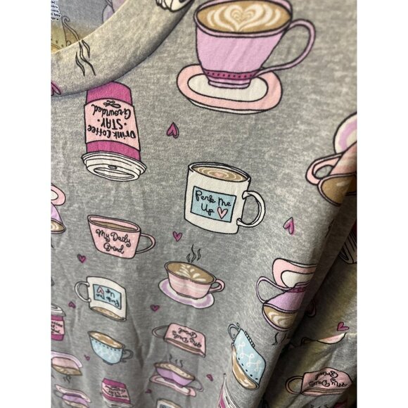 Secret Treasures NWT Coffee Themed Short Sleeved Nightgown Sz 2X - Picture 5 of 8